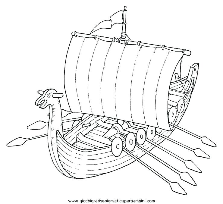 740x677 Viking Longboat Colouring Pages Mayflower Ship Coloring Page