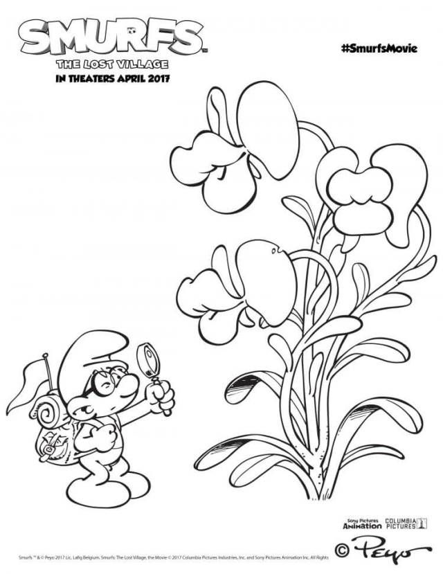 640x829 Top 11 Smurfs The Lost Village 2017 Coloring Pages Smurfs