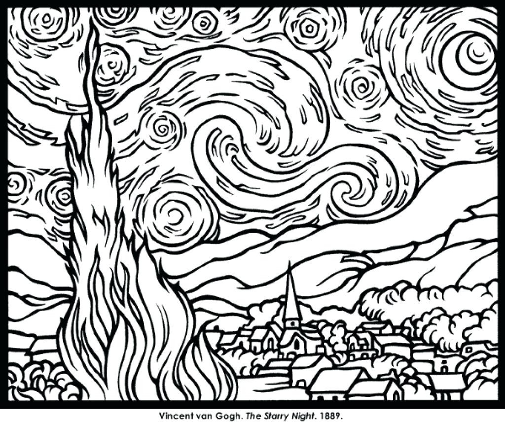 Vincent Van Gogh Coloring Pages at GetColorings.com | Free printable ...