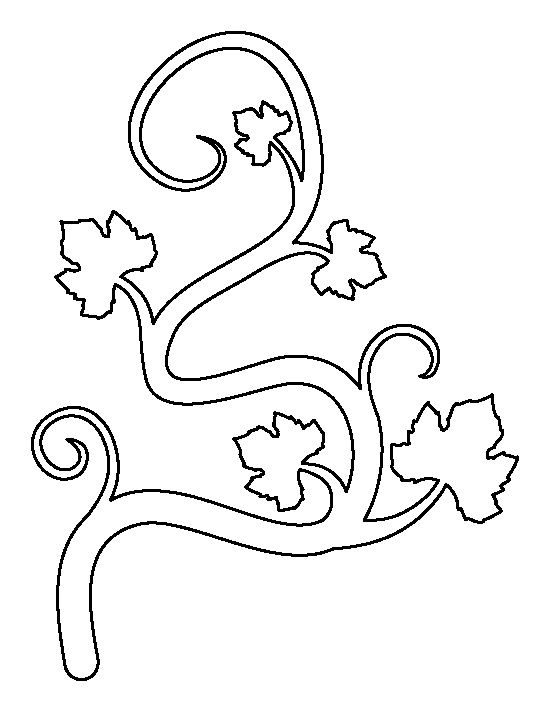 550x712 Pumpkin Outline Printable 341429 In Pumpkin Vine Coloring Pages