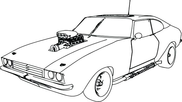 Vintage Car Coloring Pages