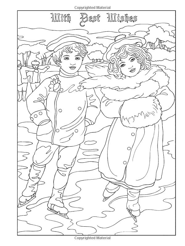 Vintage Christmas Coloring Pages