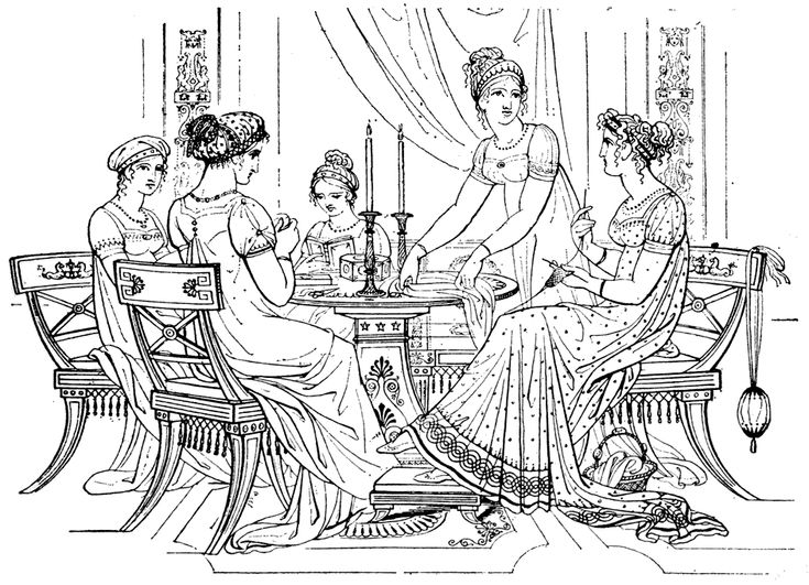 Vintage Fashion Coloring Pages
