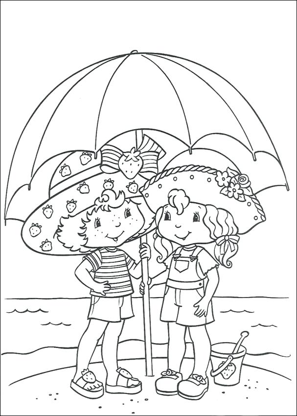 607x850 Printable Vintage Strawberry Shortcake Coloring Pages Www