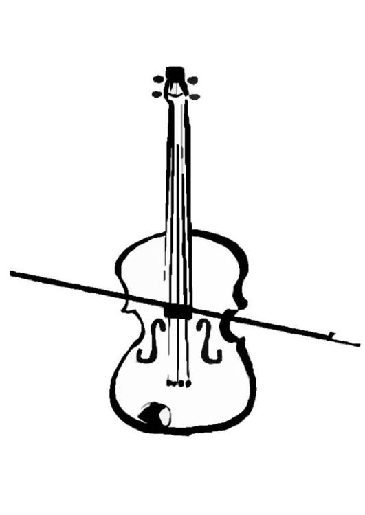 531x750 Coloring Page Violin