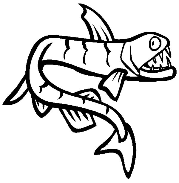 Viperfish Is One Of Monster Fish Coloring Pages Color Luna 600x612 Viperfish Is One Of Monster Fish Coloring Pages Color Luna