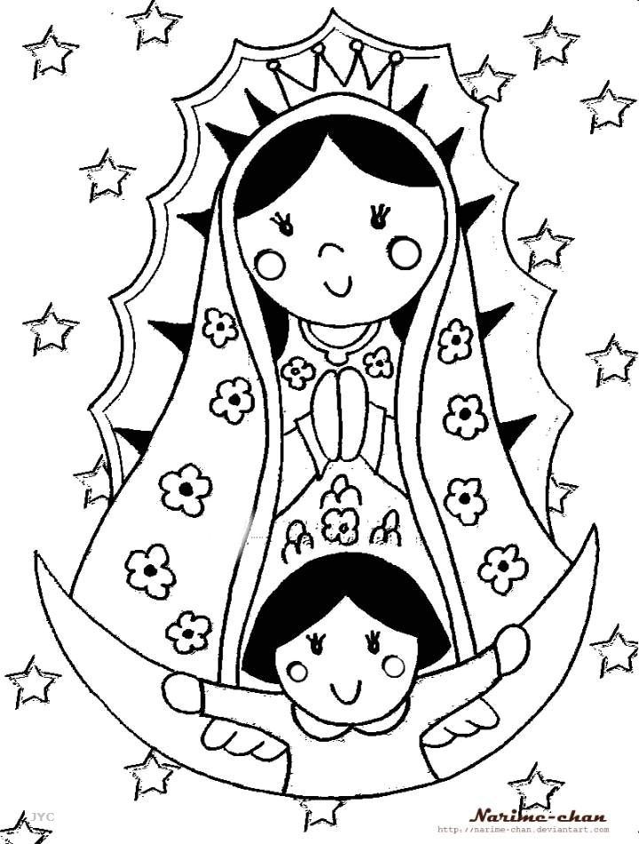 La Virgen De Guadalupe Coloring Pages 1a. Comunion 720x950 La Virgen De Guadalupe Coloring Pages 1a. Comunion