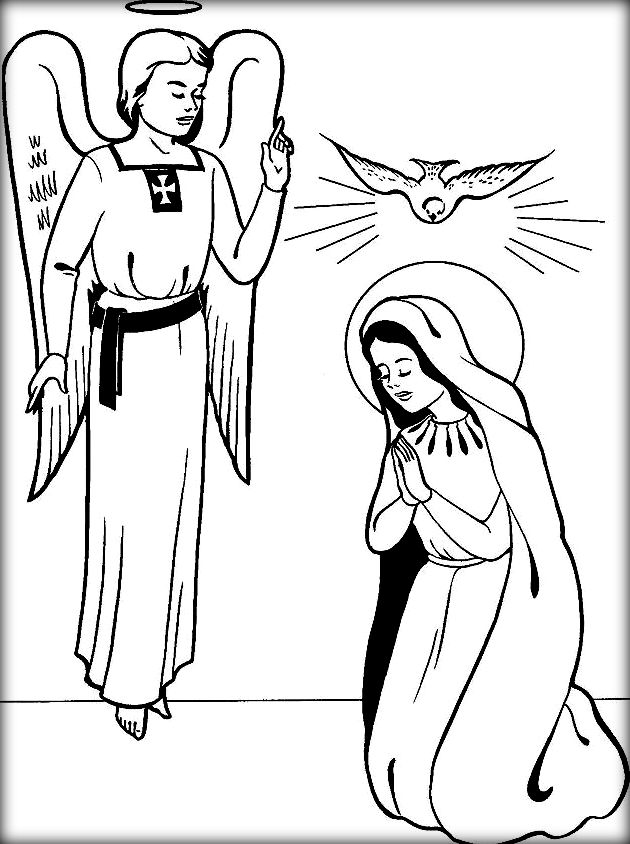 630x844 Virgin Mary Coloring Pages Amp Clip Art
