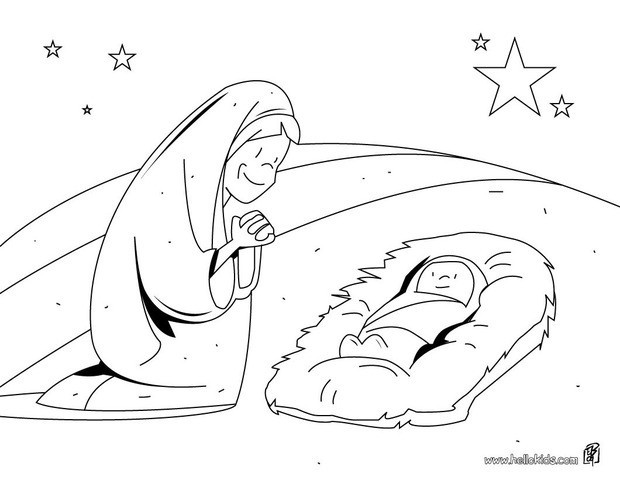 620x480 Virgin Mary Coloring Pages
