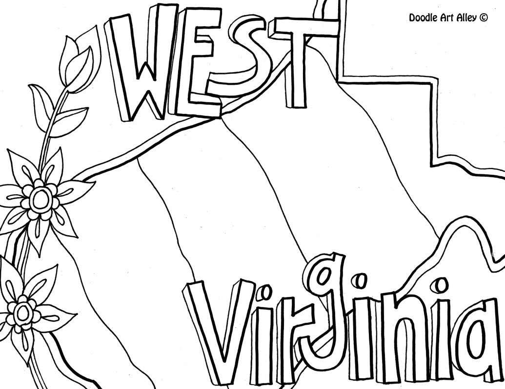 Inspiring West Virginia Coloring Page By Doodle Art Alley Usa 1035x799 Inspiring West Virginia Coloring Page By Doodle Art Alley Usa