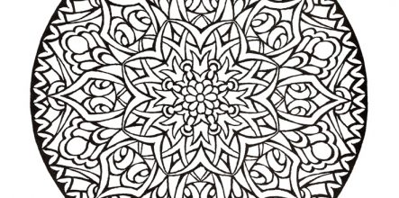 443x220 Mandala Coloring Pages 19663