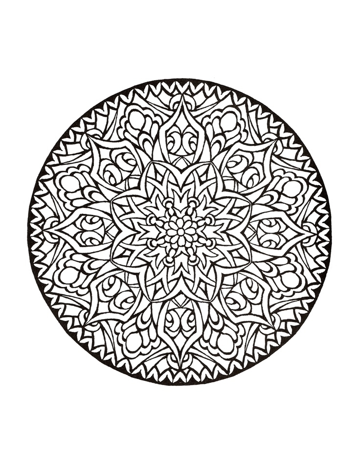 736x952 Mystical Mandala Coloring Pages Celtic Mandala Coloring Pages