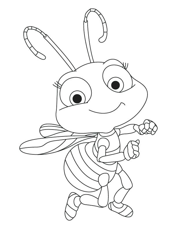 612x792 Coloring Page Bee Bee Coloring Page Bee Colouring Pages