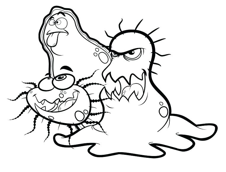 763x581 Bacteria Coloring Pages Tattle Tongue Coloring Page Back To School