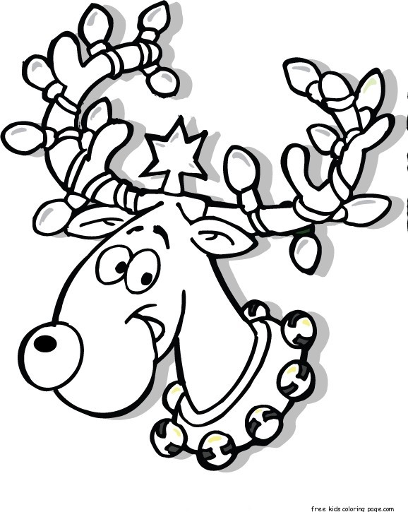 578x725 Top 69 Reindeer Coloring Pages