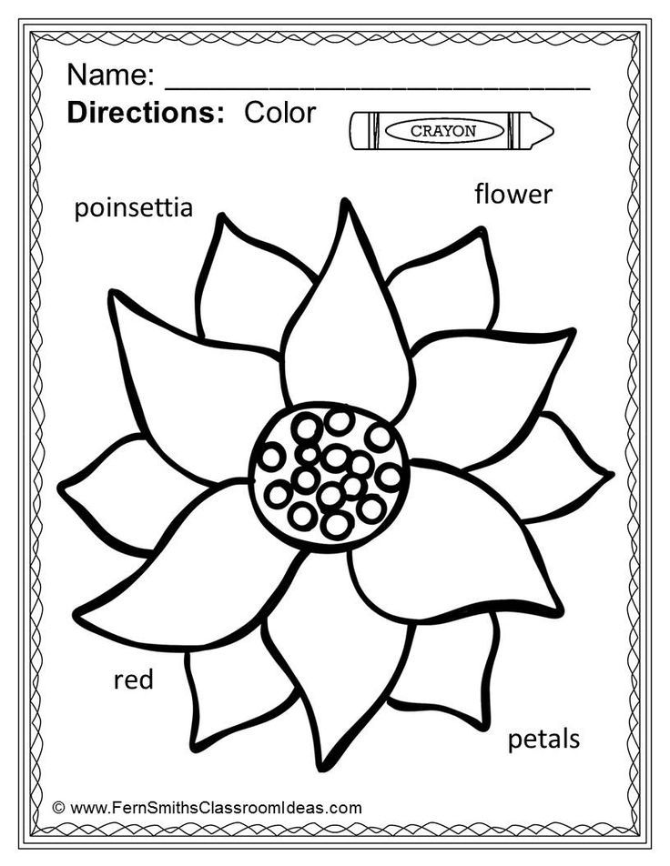 736x952 Christmas Coloring Page With Differentiated Seasonal Vocabulary
