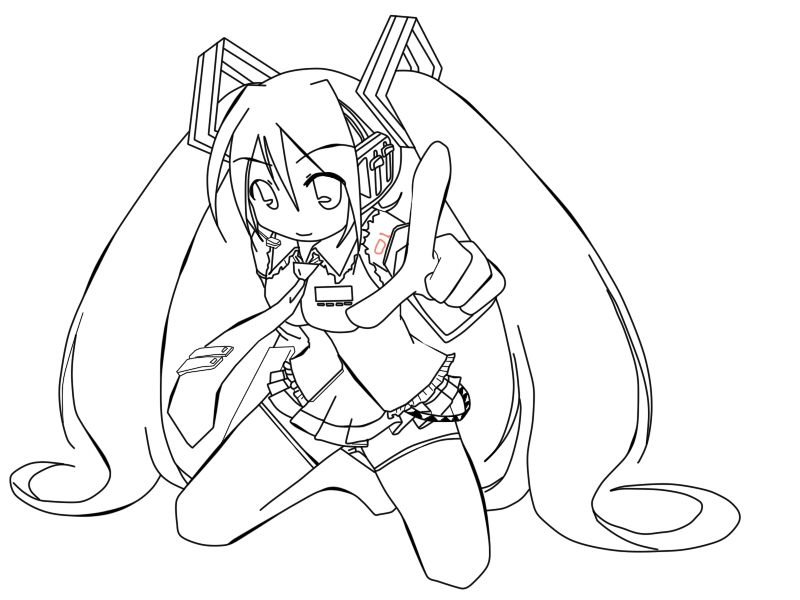 800x600 38 Hatsune Miku Coloring Pages Colouring Beautiful