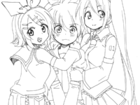 200x150 Vocaloid Coloring Pages Lovely Vocaloid Coloring Pages