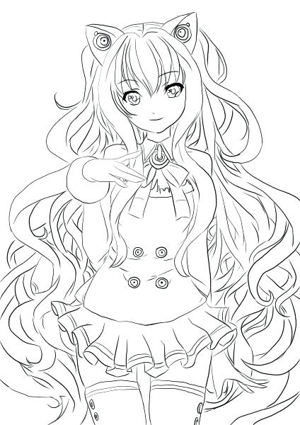 424x600 Vocaloid Coloring Pages Song Colouring Pages Vocaloid Len Coloring