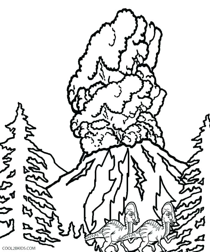 700x840 Volcano Coloring Pages Flag Coloring Page Coloring Page Volcano