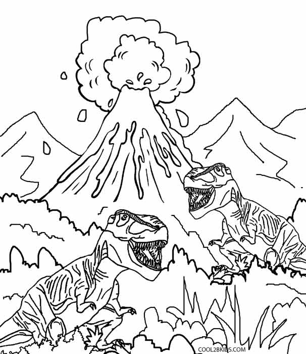 Volcano Coloring Pages Printable Coloring Page 606x700 Volcano Coloring Pages Printable Coloring Page