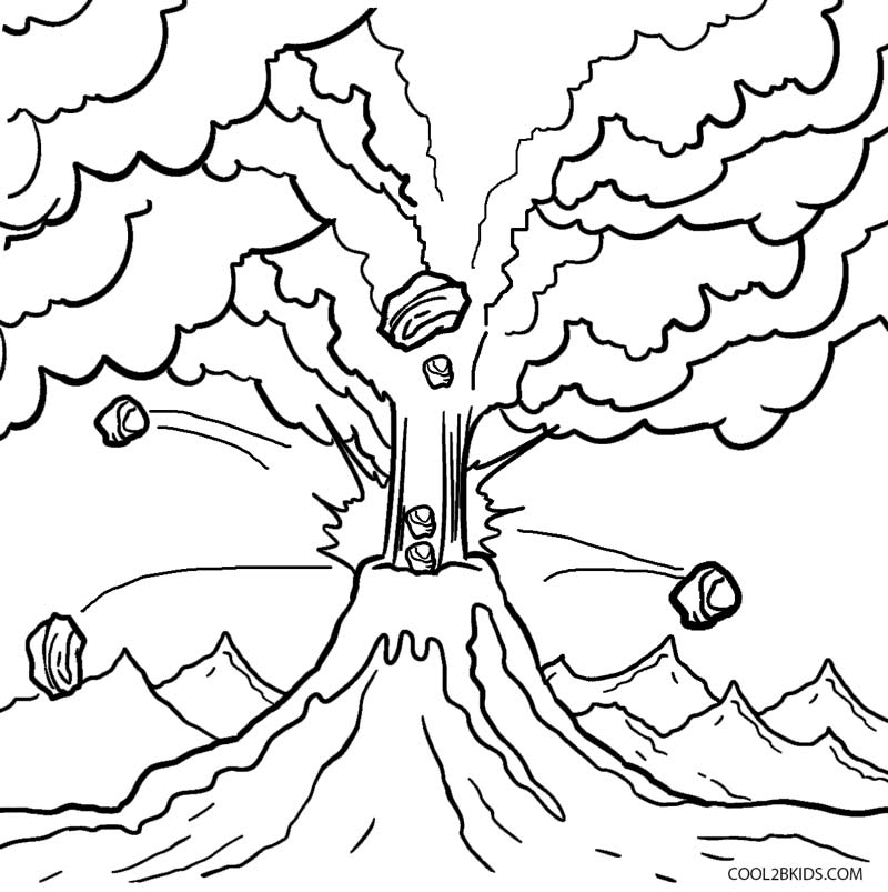 Volcano Coloring Pages Printable 800x803 Volcano Coloring Pages Printable