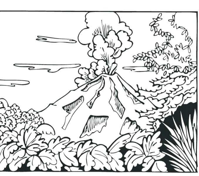 Volcano Coloring Pages Volcano Coloring Pages Plus Volcano 678x600 Volcano Coloring Pages Volcano Coloring Pages Plus Volcano
