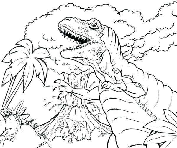 Volcano Coloring Pages 600x500 Volcano Coloring Pages