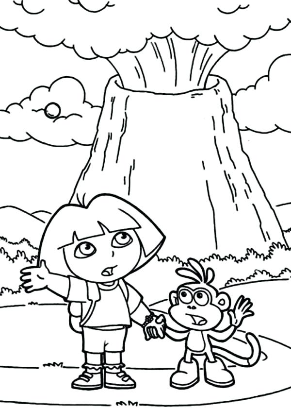 Volcano Coloring Pages And Erupting Volcano Coloring Page Volcano 600x842 Volcano Coloring Pages And Erupting Volcano Coloring Page Volcano