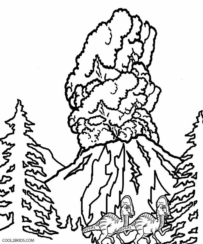 Printable Volcano Coloring Pages For Kids Cool2bkids 700x840 Printable Volcano Coloring Pages For Kids Cool2bkids