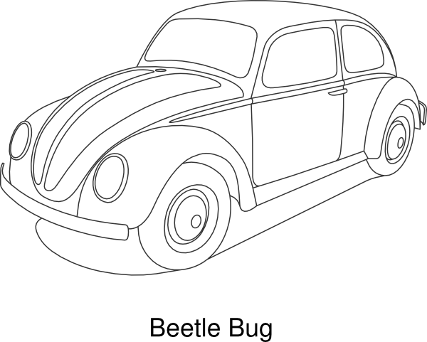 600x481 New Volkswagen Beetle Car Coloring Pages Best Place To Color, Vw