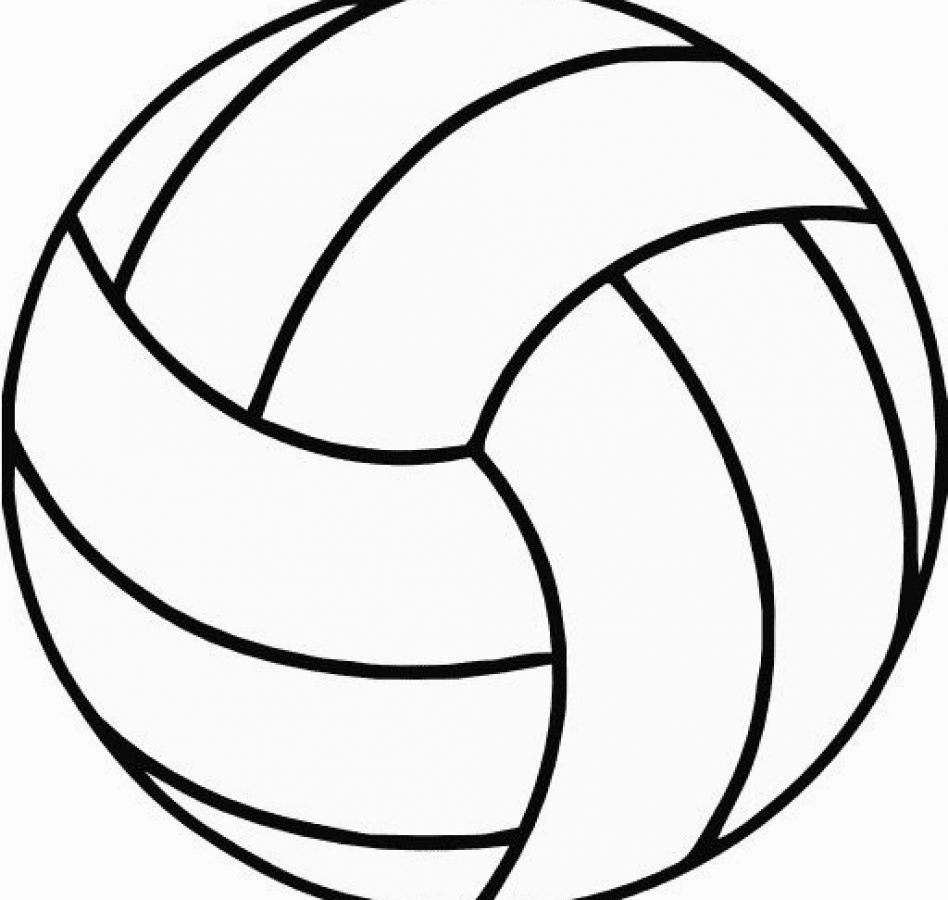 948x900 Girl In Bathing Suit Playing Beach Volleyball Coloring Pages