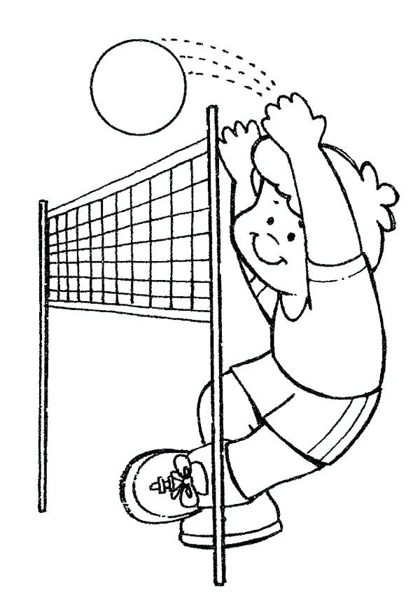 600x860 Volleyball Coloring Pages Volleyball Coloring Pages Volleyball