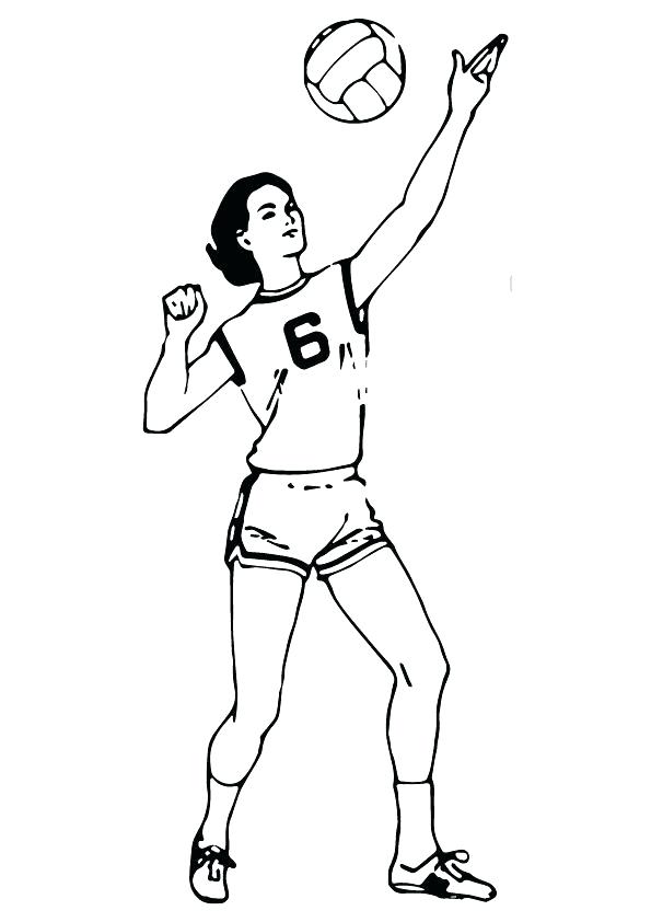 Volleyball Coloring Pages at GetColorings.com | Free printable ...