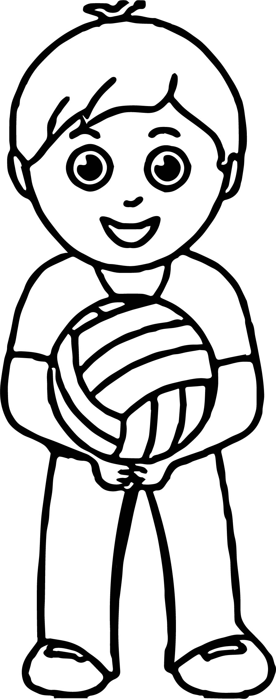 899x2274 Boy Playing Volleyball Coloring Pages Wecoloringpage