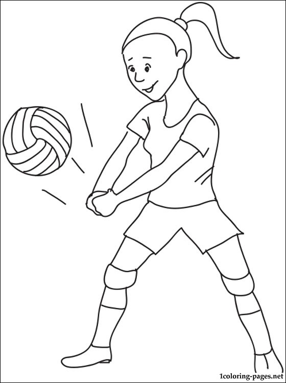 560x750 Volleyball Coloring Page Coloring Pages
