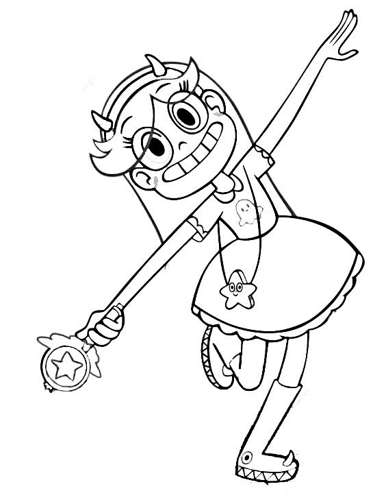 Star Vs. The Forces Of Evil Coloring Pages To Download And Print 564x716 Star Vs. The Forces Of Evil Coloring Pages To Download And Print