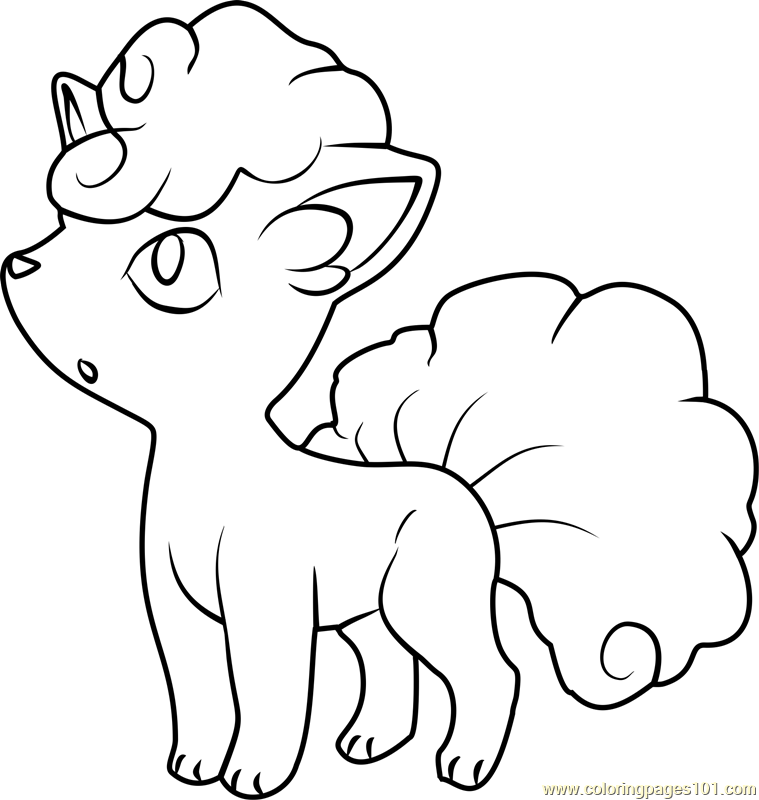 Alola Vulpix Pokemon Sun And Moon Coloring Page 759x800 Alola Vulpix Pokemon Sun And Moon Coloring Page