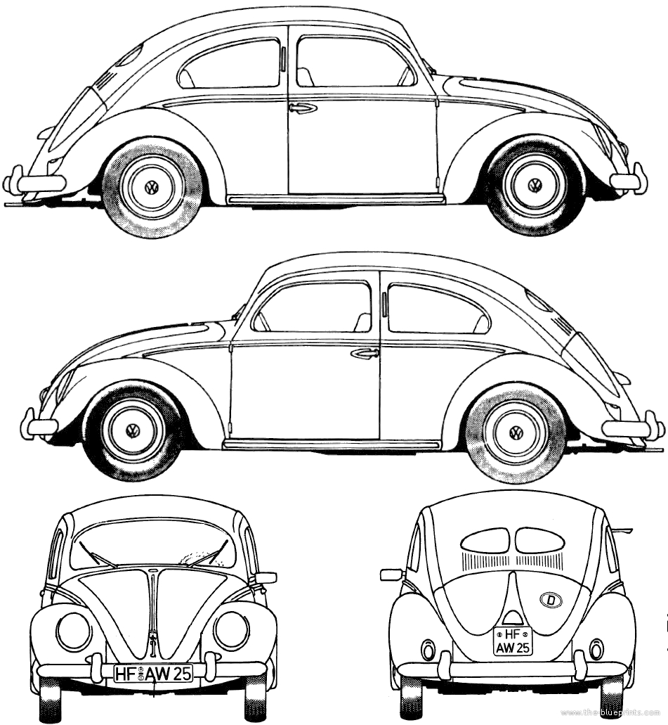 Vw Beetle Drawing 951x1031 Vw Beetle Drawing