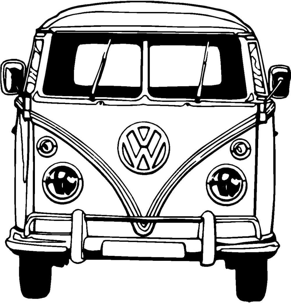 1000x1041 Volkswagen Bus Coloring Pages Collection Coloring For Kids 2018