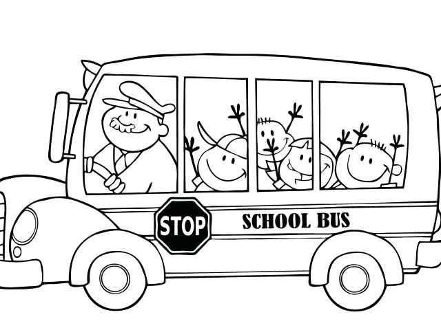 640x480 Field Trip Coloring Page School Bus Coloring Pages For Boys