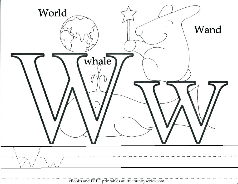 W Coloring Page at GetColorings.com | Free printable colorings pages to ...