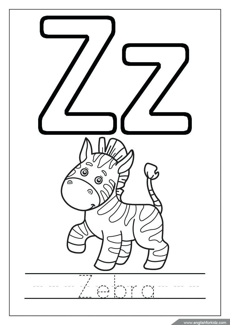 Letter Z Coloring Page Lovely Wacky Animals Tracing Pack Coloring 736x1041 Letter Z Coloring Page Lovely Wacky Animals Tracing Pack Coloring