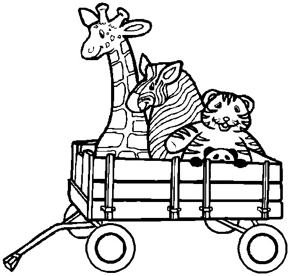 Printable Easter Coloring Page Toys In A Wagon 564x537 Printable Easter Coloring Page Toys In A Wagon