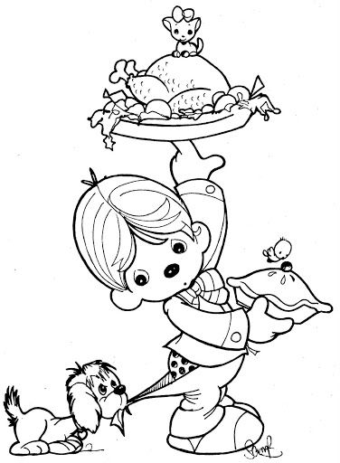 Waiter Coloring Page Patterns Precious Moments 376x512 Waiter Coloring Page Patterns Precious Moments