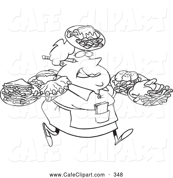 Vector Cartoon Clip Art Of A Coloring Page Of A Fat Female 600x620 Vector Cartoon Clip Art Of A Coloring Page Of A Fat Female