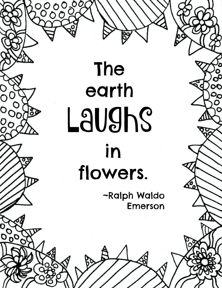 Free Printable Flower Quote Coloring Pages 740x958 Free Printable Flower Quote Coloring Pages