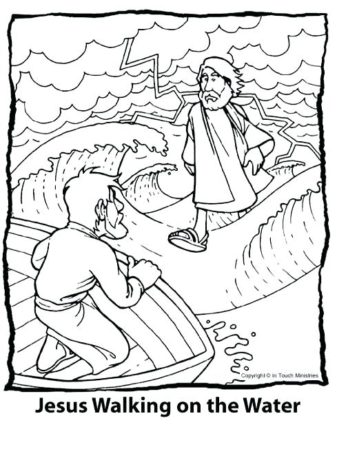 489x665 Jesus Walking On Luxury Jesus Walks On Water Coloring Page
