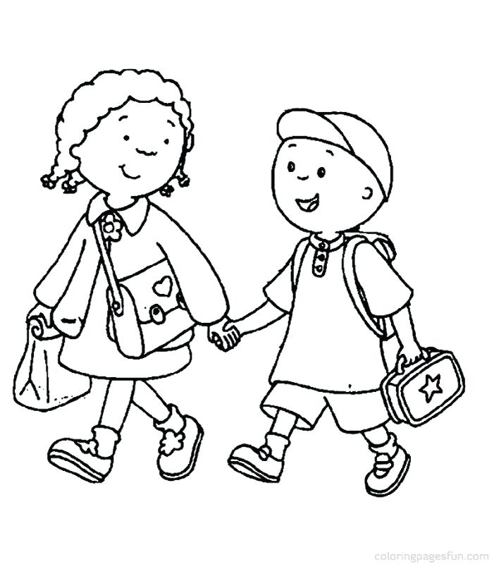 701x800 Coloring Pages For School Back School Coloring Pages Walking