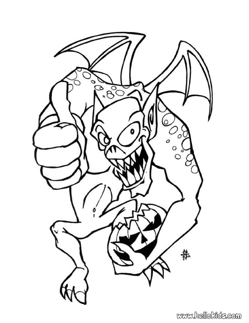 820x1060 Halloween Monster Coloring Pages 1035 New Coloring Sheets